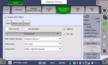 Test de operación PTP 