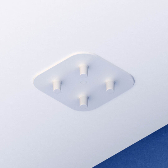 Estructura para instalación de APs y antenas en techos