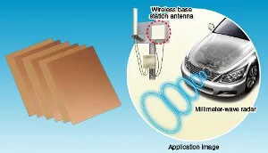 Material para tarjetas con antenas