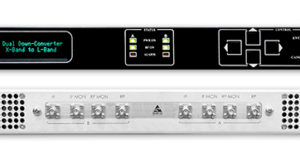 Convertidores de frecuencia dual para satélites LEO