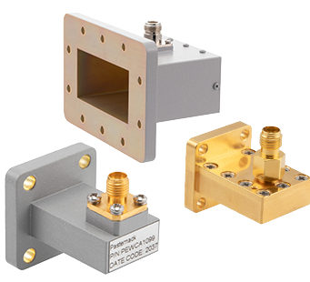 Adaptadores de guías de onda a coaxial con pestañas IEC
