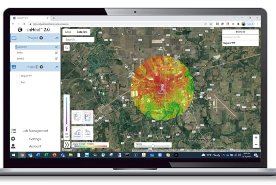 cnHeat Software de planificación de red con BDC para conectividad fija inalámbrica