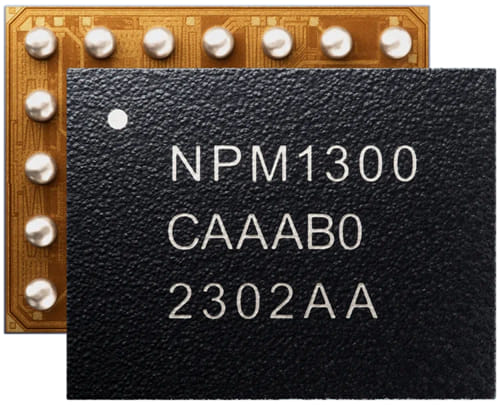 nPM1300 PMIC con funciones para diseños embebidos Bluetooth Low Energy