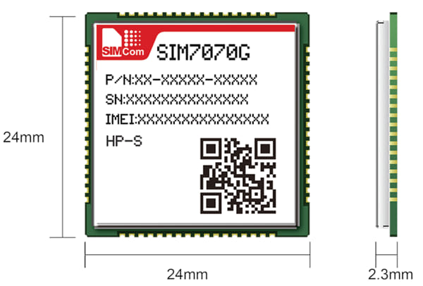 Módulo de comunicaciones inalámbricas 3GPP NTN SIM7070G-HP-S
