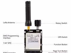 Transceptor LoRa Thinknode M1 con pantalla y GPS