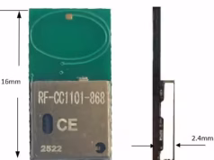 Módulo RF C1101 con antena PCB de bajo consumo Módulo RF C1101 con antena PCB de bajo consumo