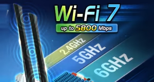 Adaptador PCIe Wi-Fi 7 tribanda WTL-5800BE