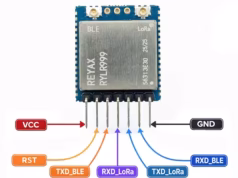 Módulo LoRa RYLR999 con puente BLE integrado Módulo LoRa RYLR999 con puente BLE integrado